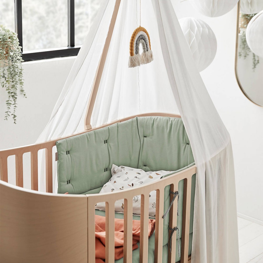 LEANDER - bumper for CLASSIC™ Baby Cot, sage green