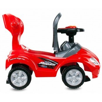 Paspiriama mašinėlė - stumdukas Sun Baby MEGA, raudona-Paspiriamosios mašinėlės, Paspiriamosios mašinėlės-e-vaikas