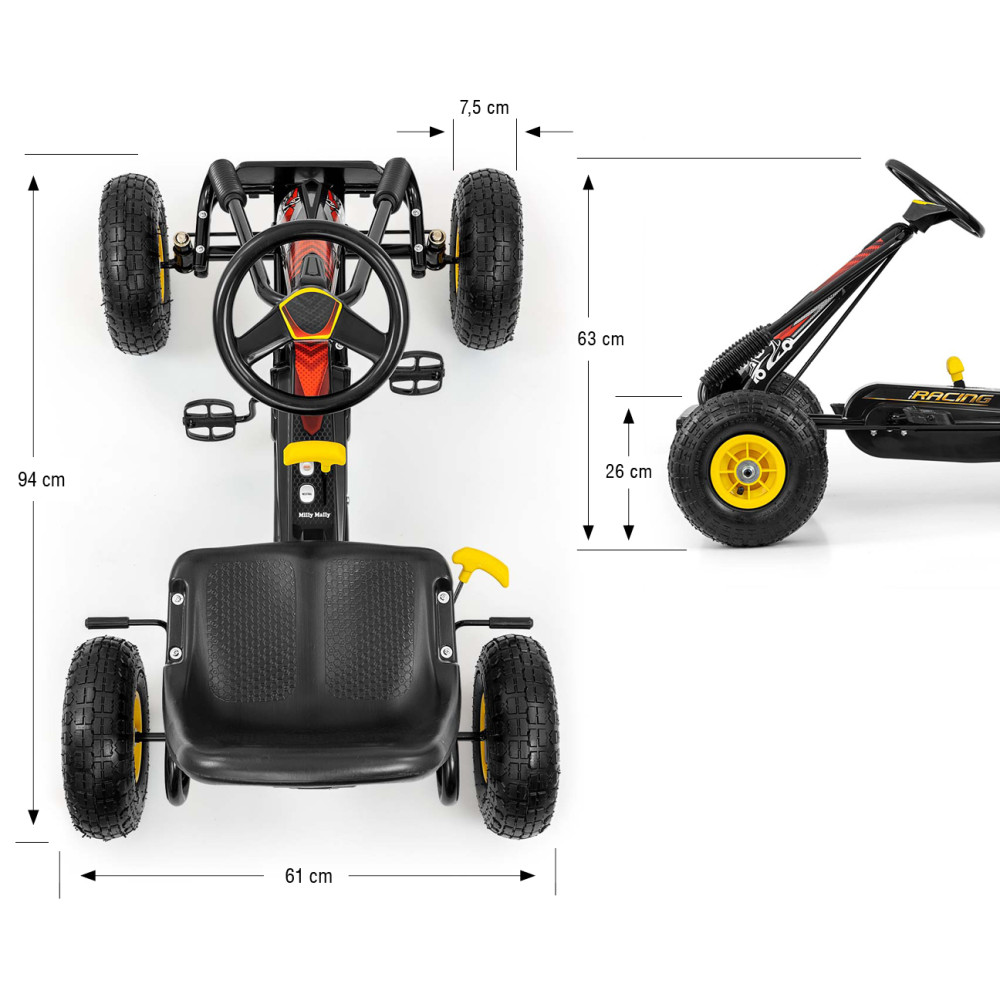 Minamas kartingas Milly Mally Thor, Black-Laikina-e-vaikas