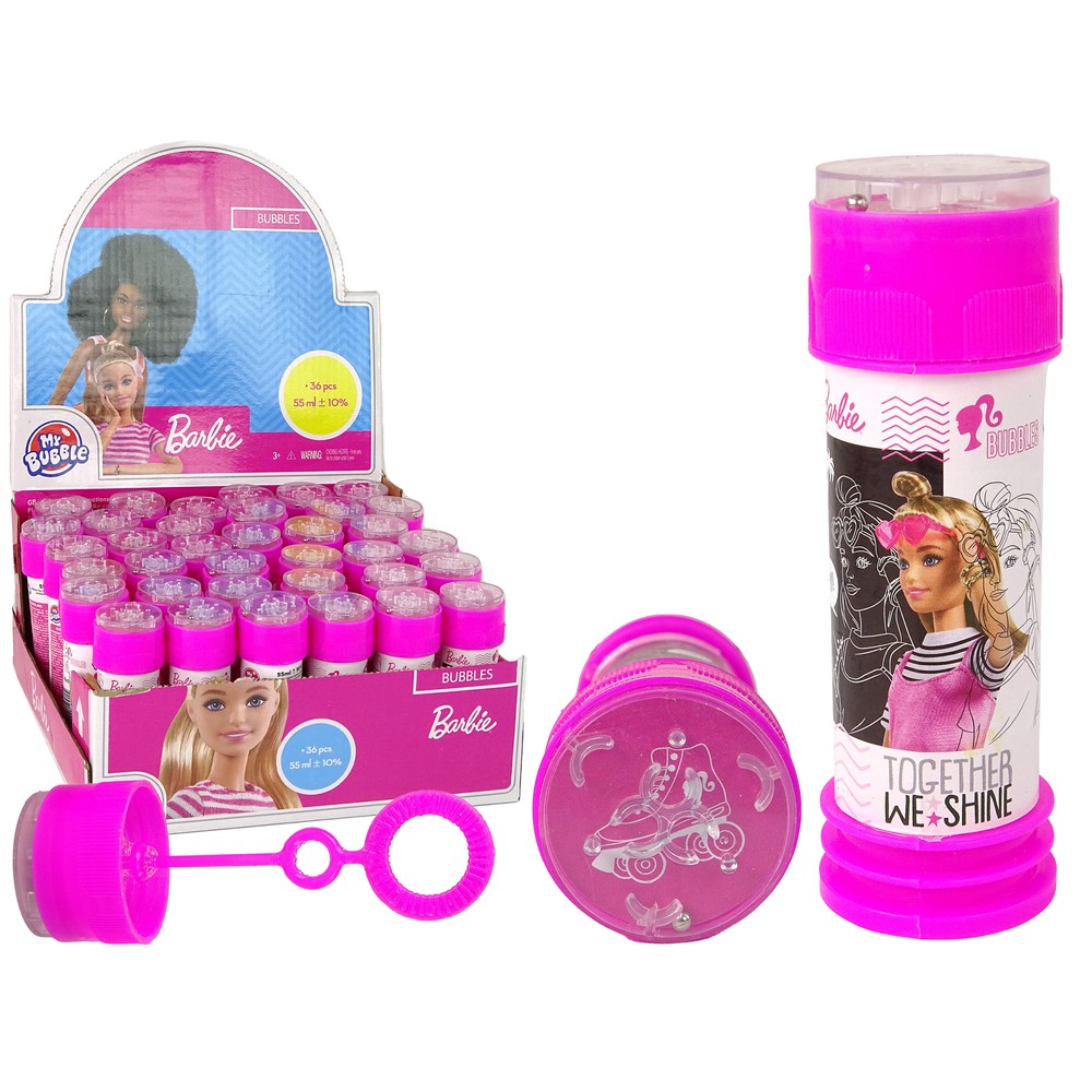 Barbie muilo burbulai 55ml My Bubble Pink-Žaislai, Lauko žaislai, Muilo burbulai-e-vaikas