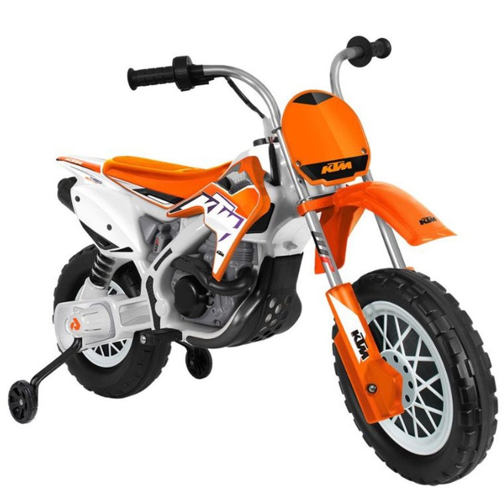 Akumuliatorinis INJUSA Cross KTM motociklas 12V-Elektromobiliai vaikams, Motociklai-e-vaikas