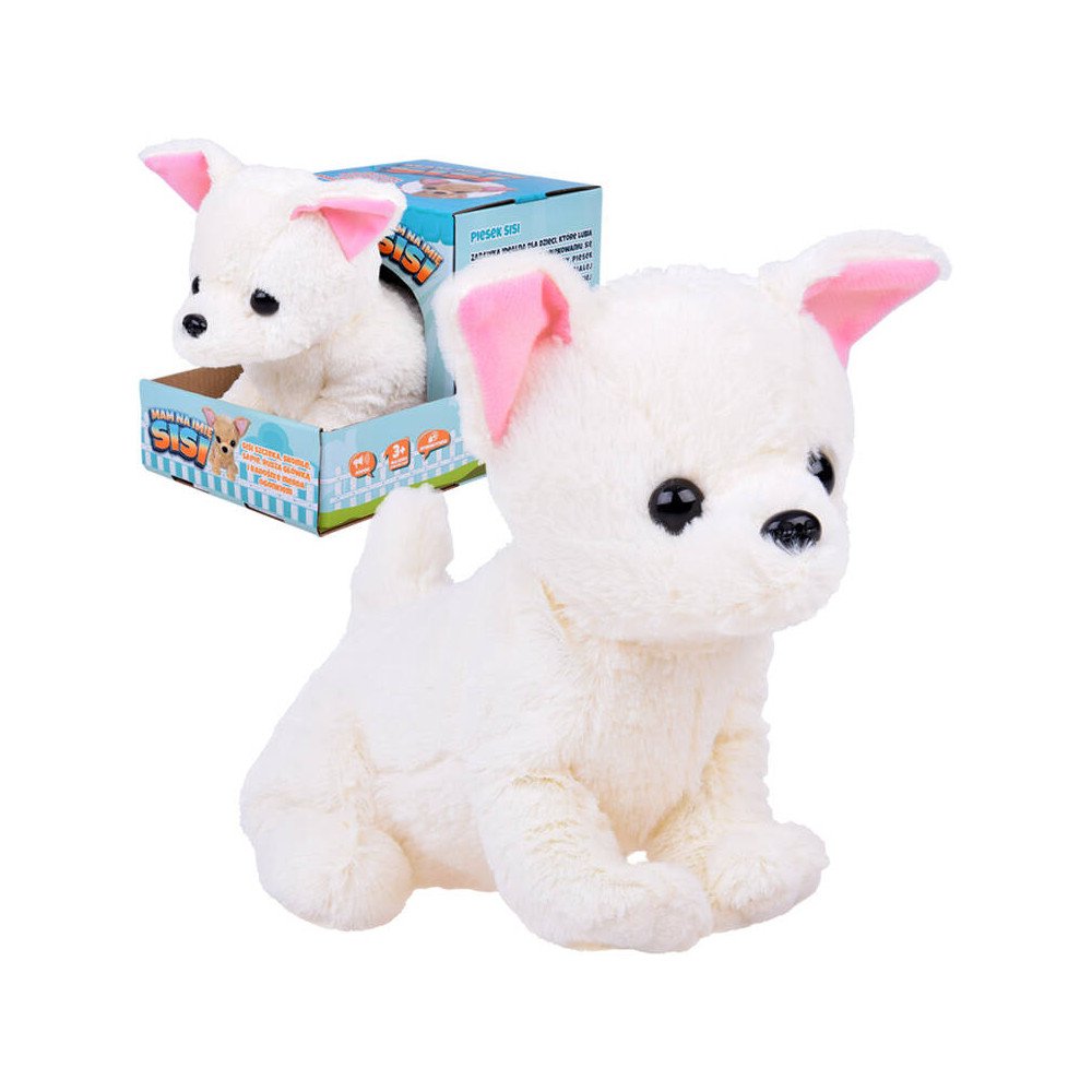 Interactive Plush Dog SISI Moves Head Barks Wags Tail ZA5363