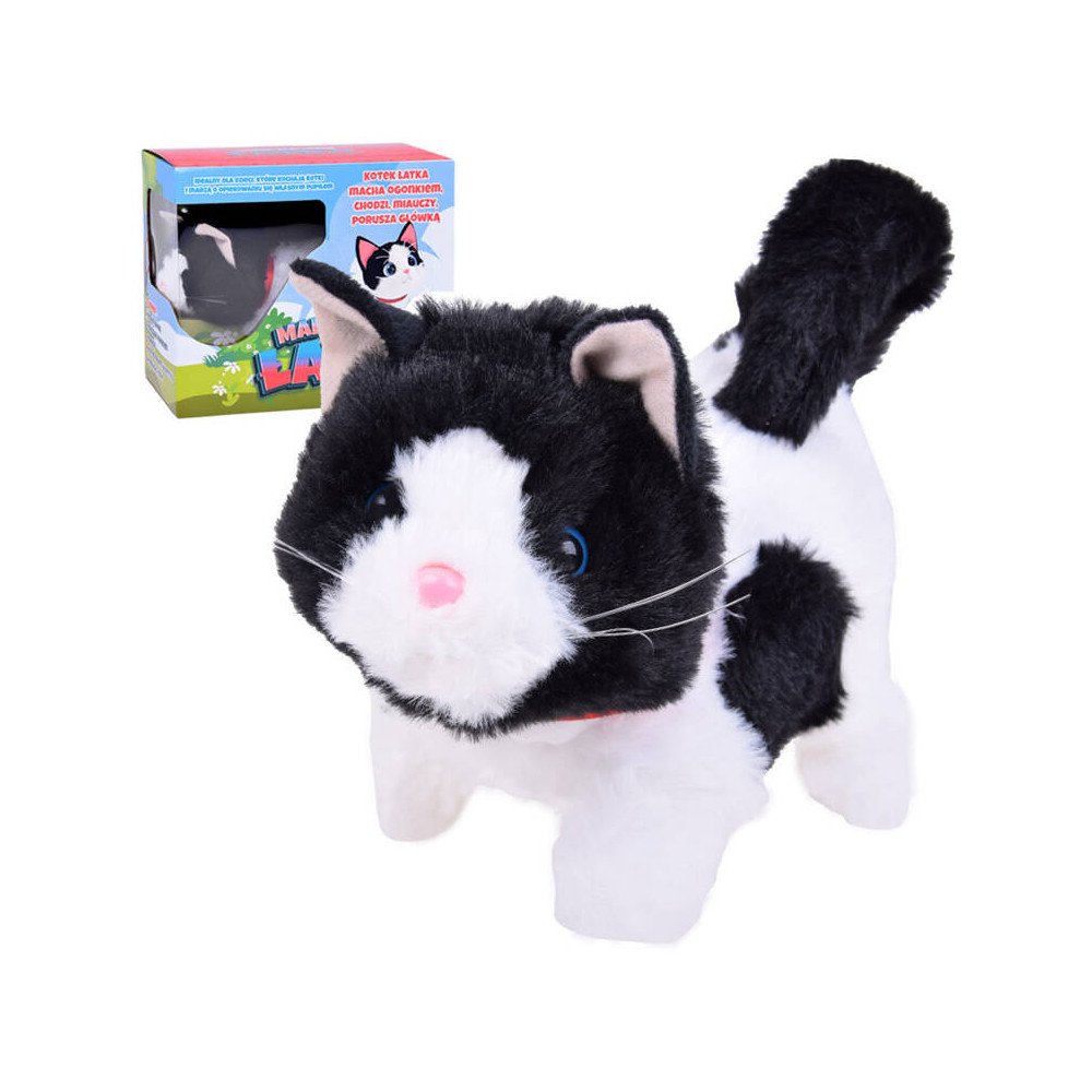 Interactive Pet Cat PATCH walks, meows, moves its tail ZA5364