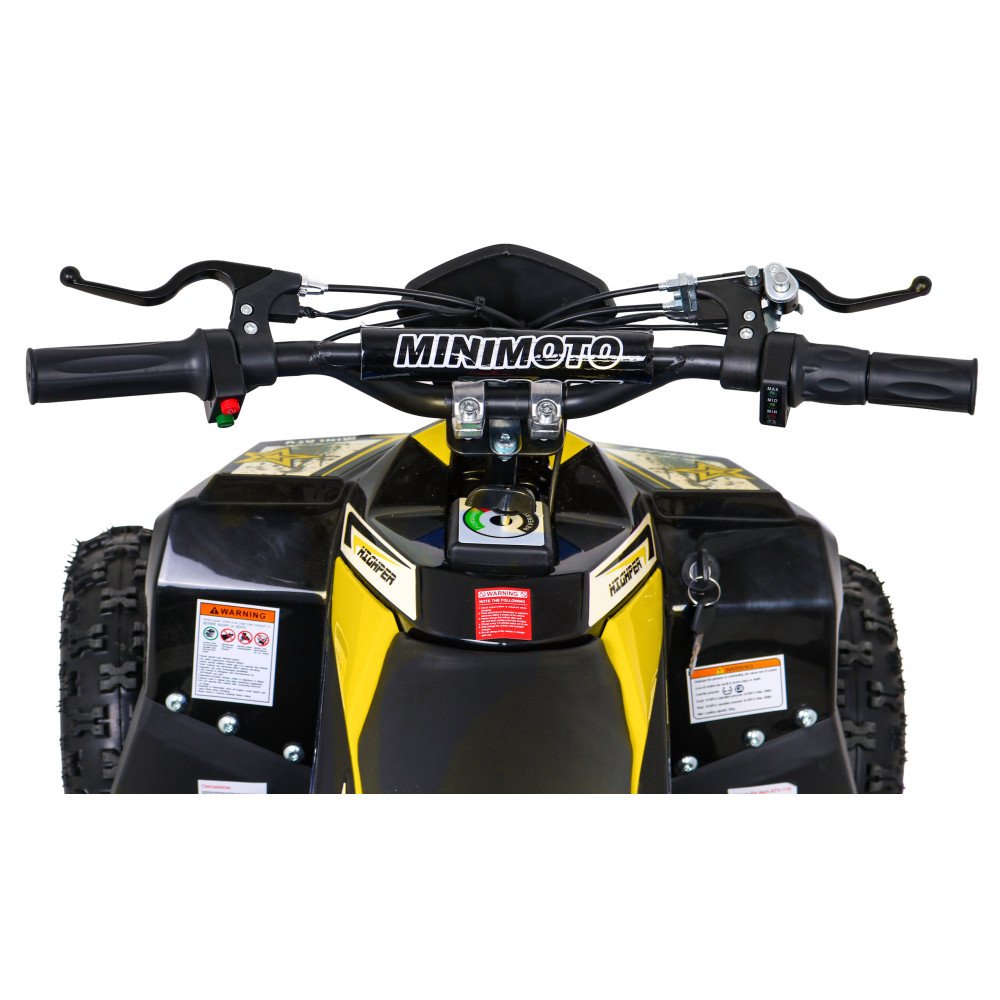 Quad HIPERFECT na akumulator Żółty 35km/h + Silnik bezszczotkowy 1000W + Koła pompowane + Regulacja siedzenia