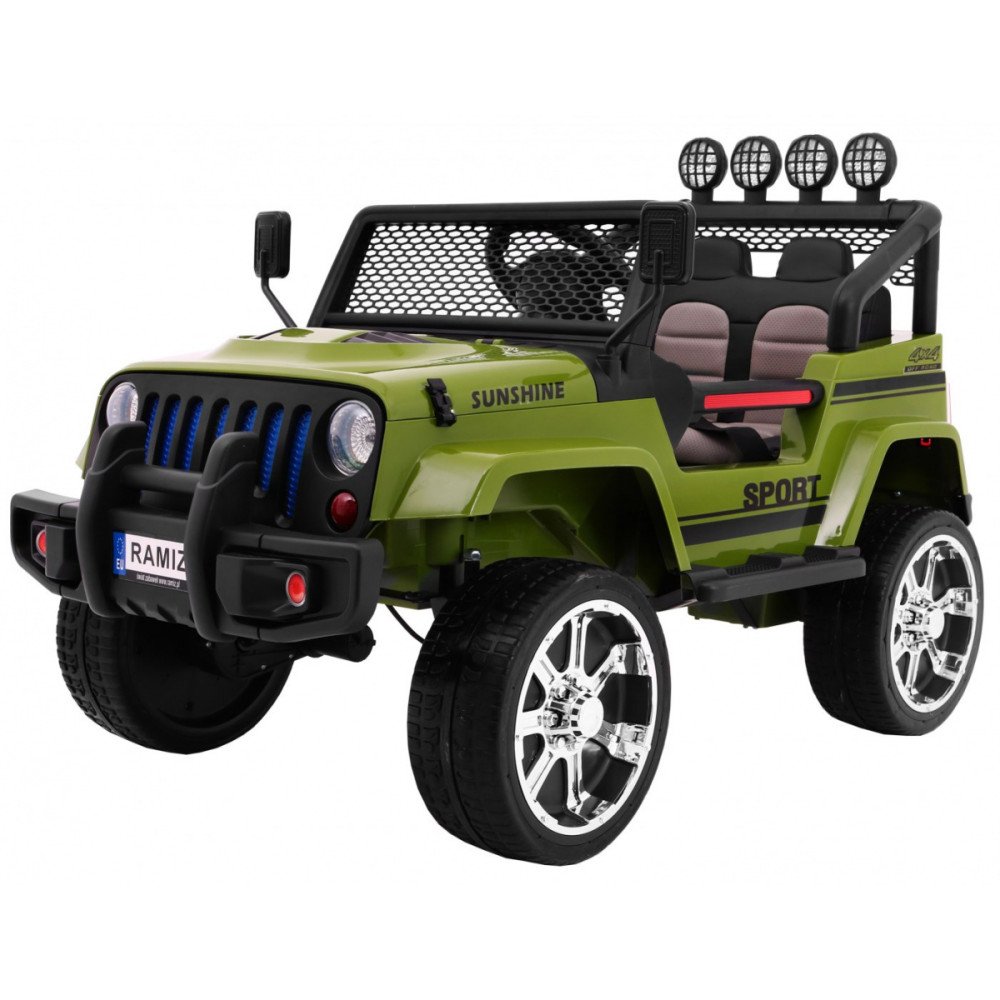 Autko terenowe Raptor Drifter Zielony + Pilot + Napęd 4x4 + Schowek + Wolny Start + MP3 LED