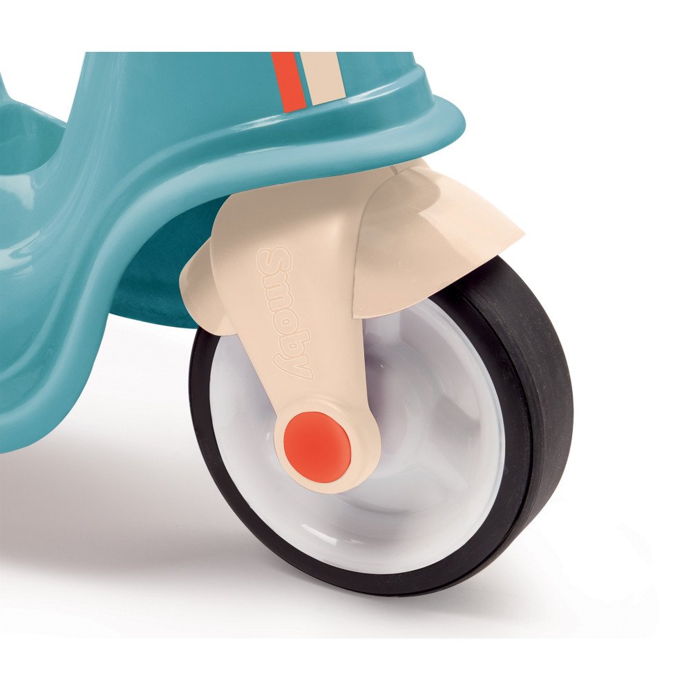 Smoby Niebieski jeździk skuter Retro Ciche koła Scooter					