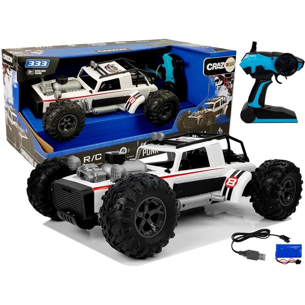 Remote Controlled Buggy 1:12 2.4G White 20 km/h Steam