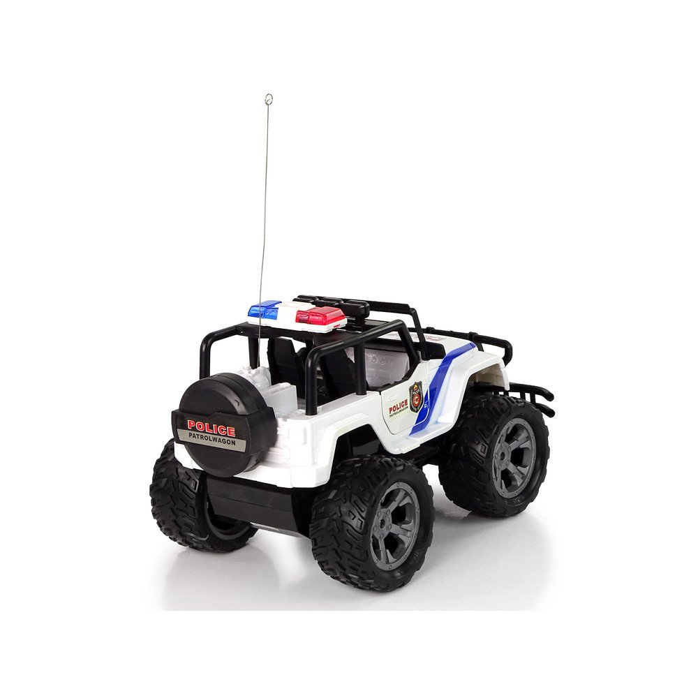 R/C Remote Controlled Car JEEP Police Patrol with opening doors