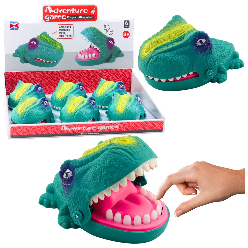 Green Dinosaur Biting Attack Arcade Game