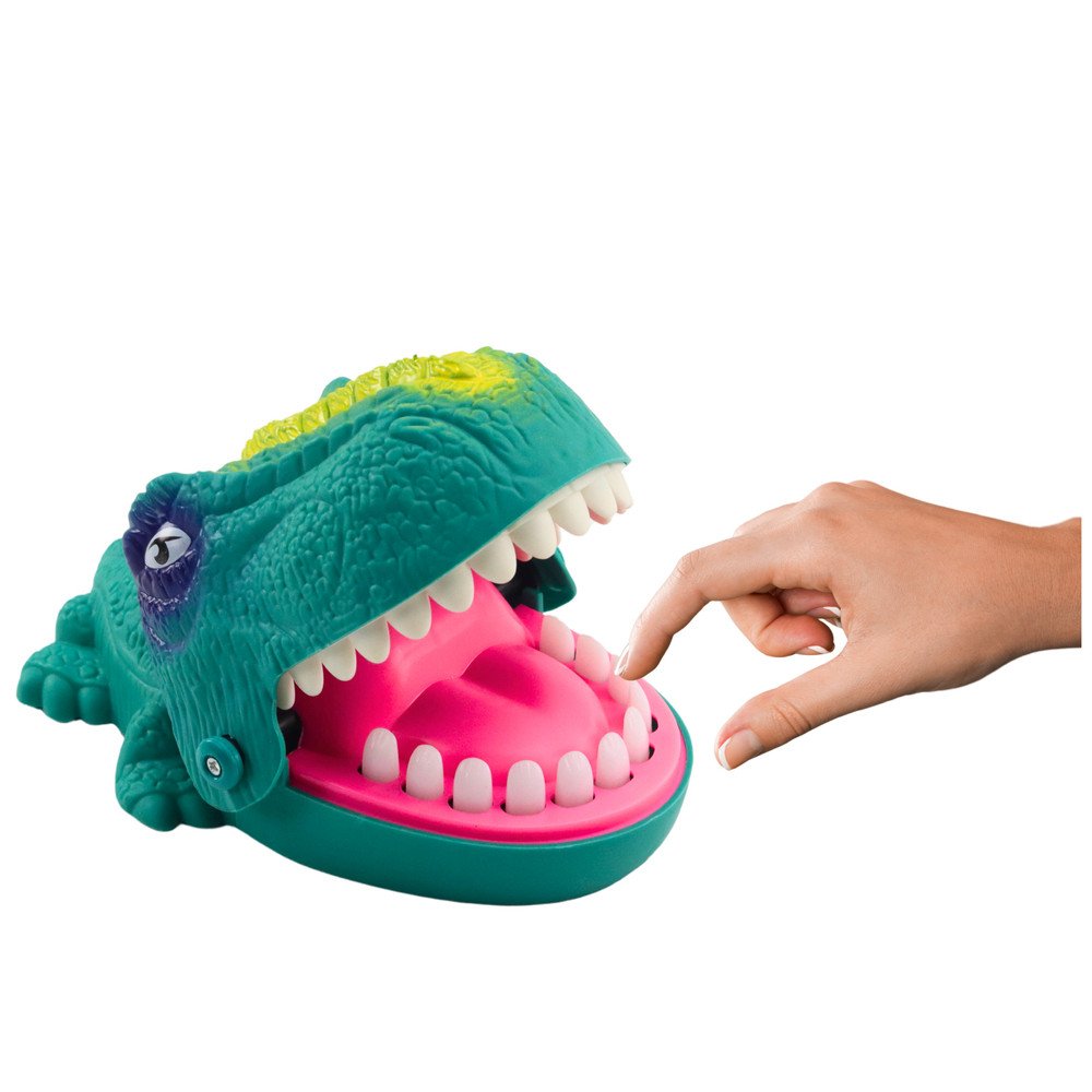 Green Dinosaur Biting Attack Arcade Game