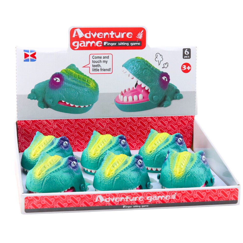 Green Dinosaur Biting Attack Arcade Game