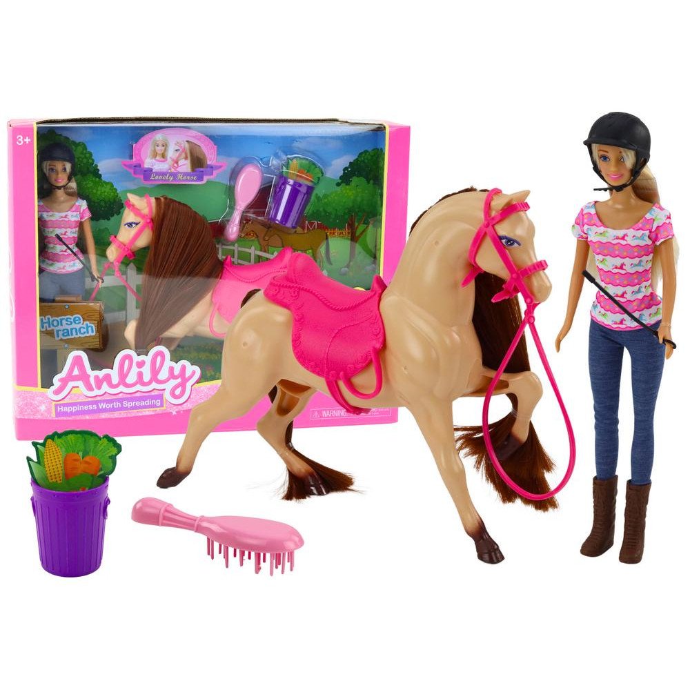 Anlily Jockey Doll Set Horse Accessories