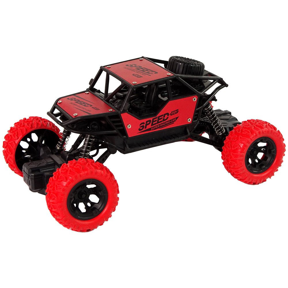 Remote Controlled Terrain Car R/C 1:18 Red.