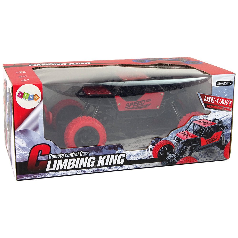 Remote Controlled Terrain Car R/C 1:18 Red.