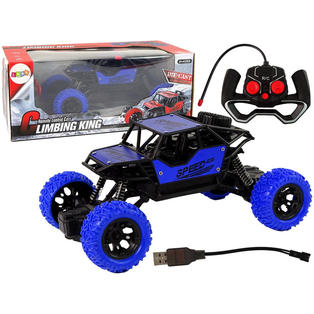 Remote Controlled Terrain Car R/C 1:18 Blue