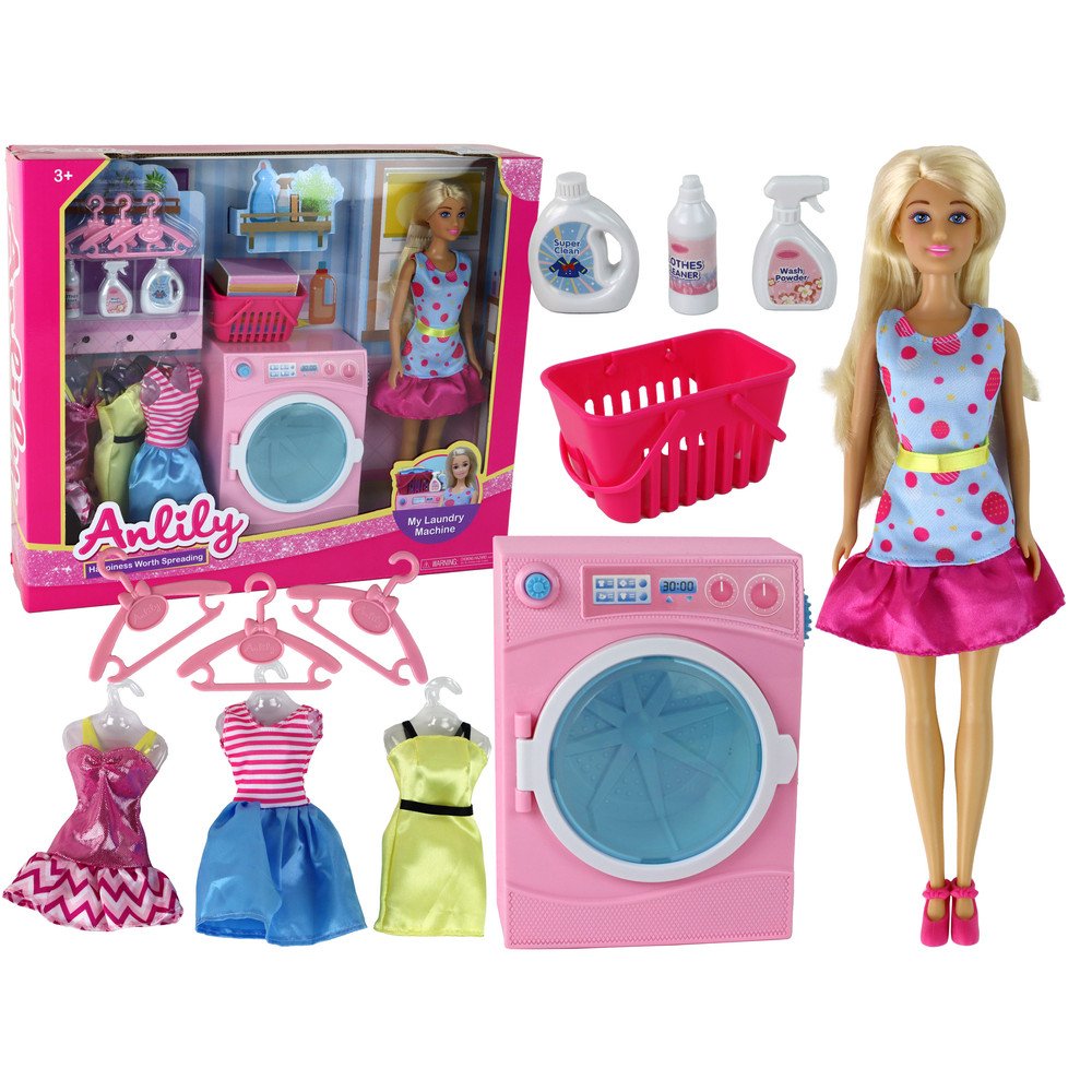 Anlily Doll Laundry Accessory Set XXL Washing Machine