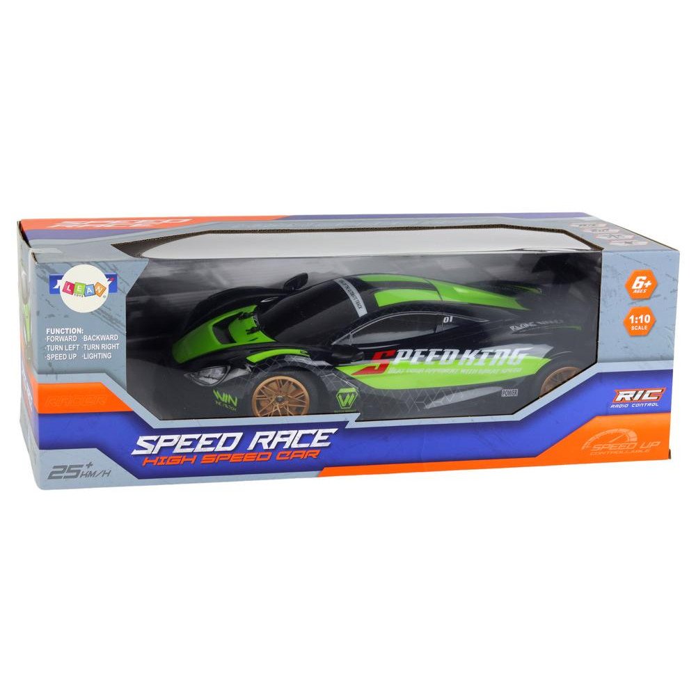 Large Remote Controlled Sports Car 1:10 Green and Black