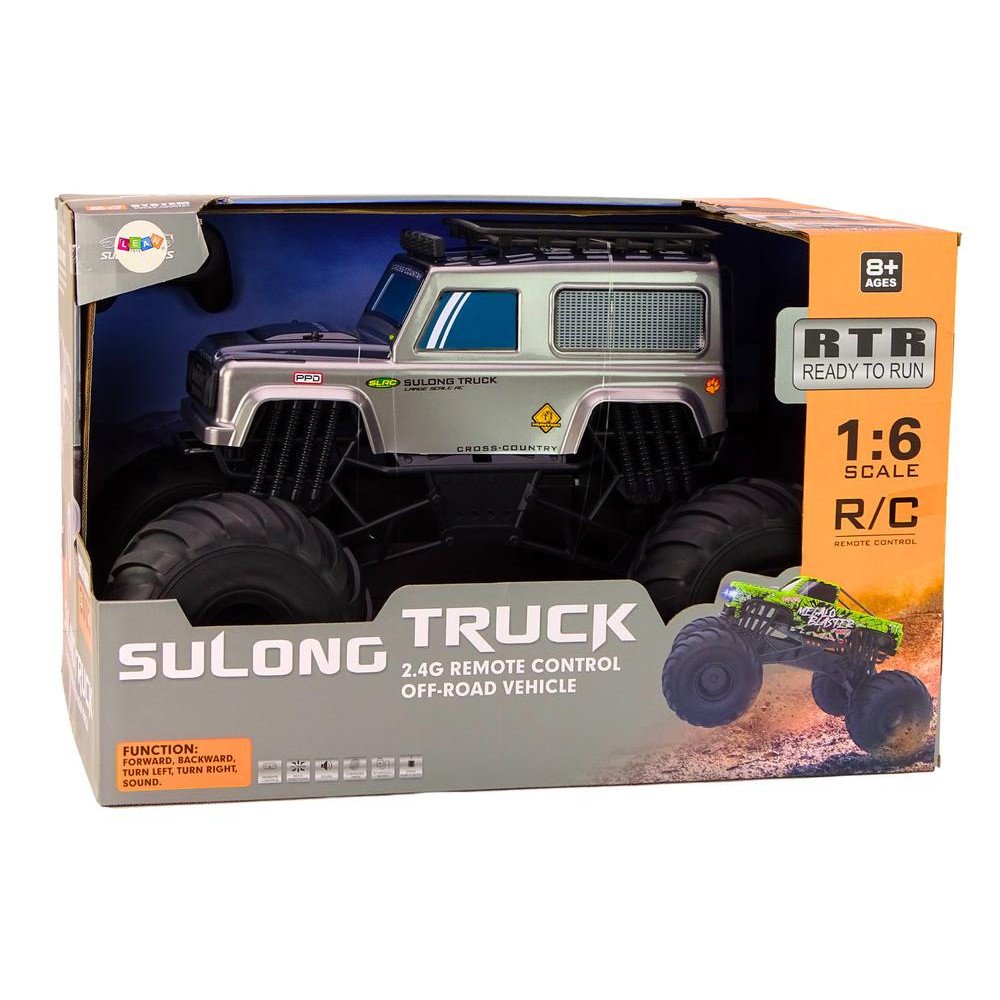 Didelis 2.4G RC visureigis 1:6 pilkos spalvos-Žaislai, Auto ir transporto žaislai, Valdomos radijo bangomis-e-vaikas