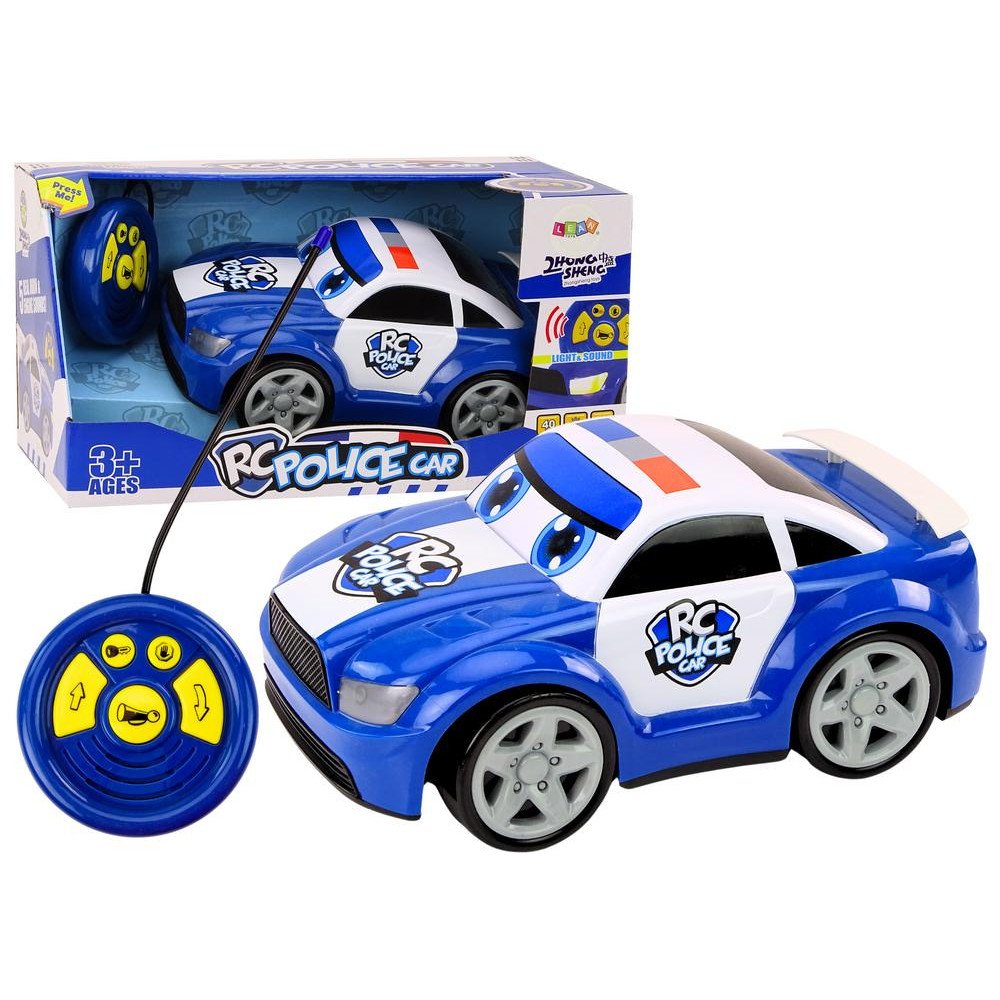 Cartoon Police Car Remote Controlled Lights Sounds