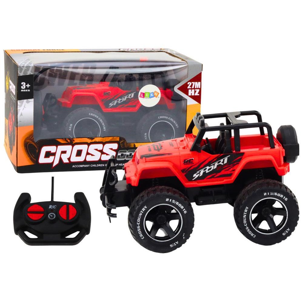 RC visureigis 1:18 raudonos spalvos-Žaislai, Auto ir transporto žaislai, Valdomos radijo bangomis-e-vaikas