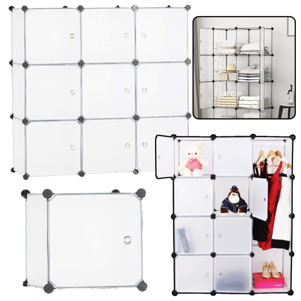 Transparent Shoe Cabinet Organizer Boxes 10 Pcs