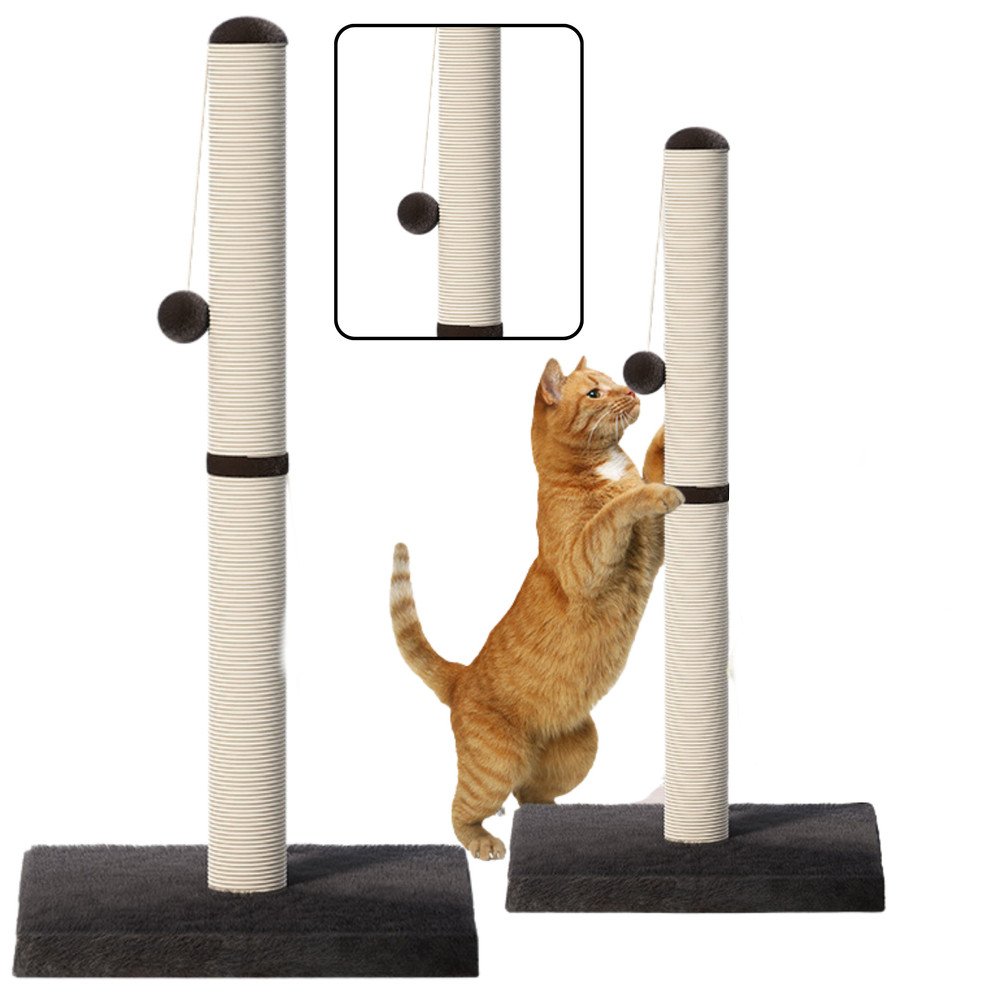 Cat Scratcher Scratching Post Tower Dark Gray 80 cm x 40 cm