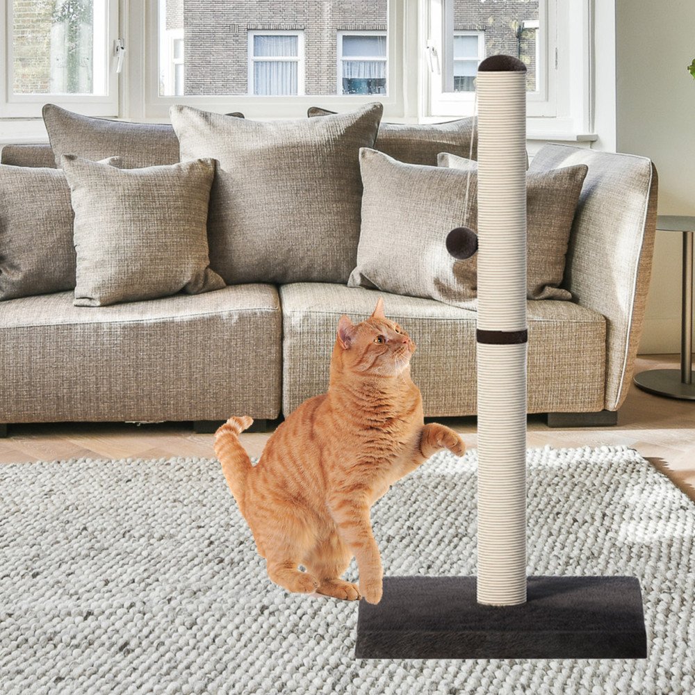 Cat Scratcher Scratching Post Tower Dark Gray 80 cm x 40 cm