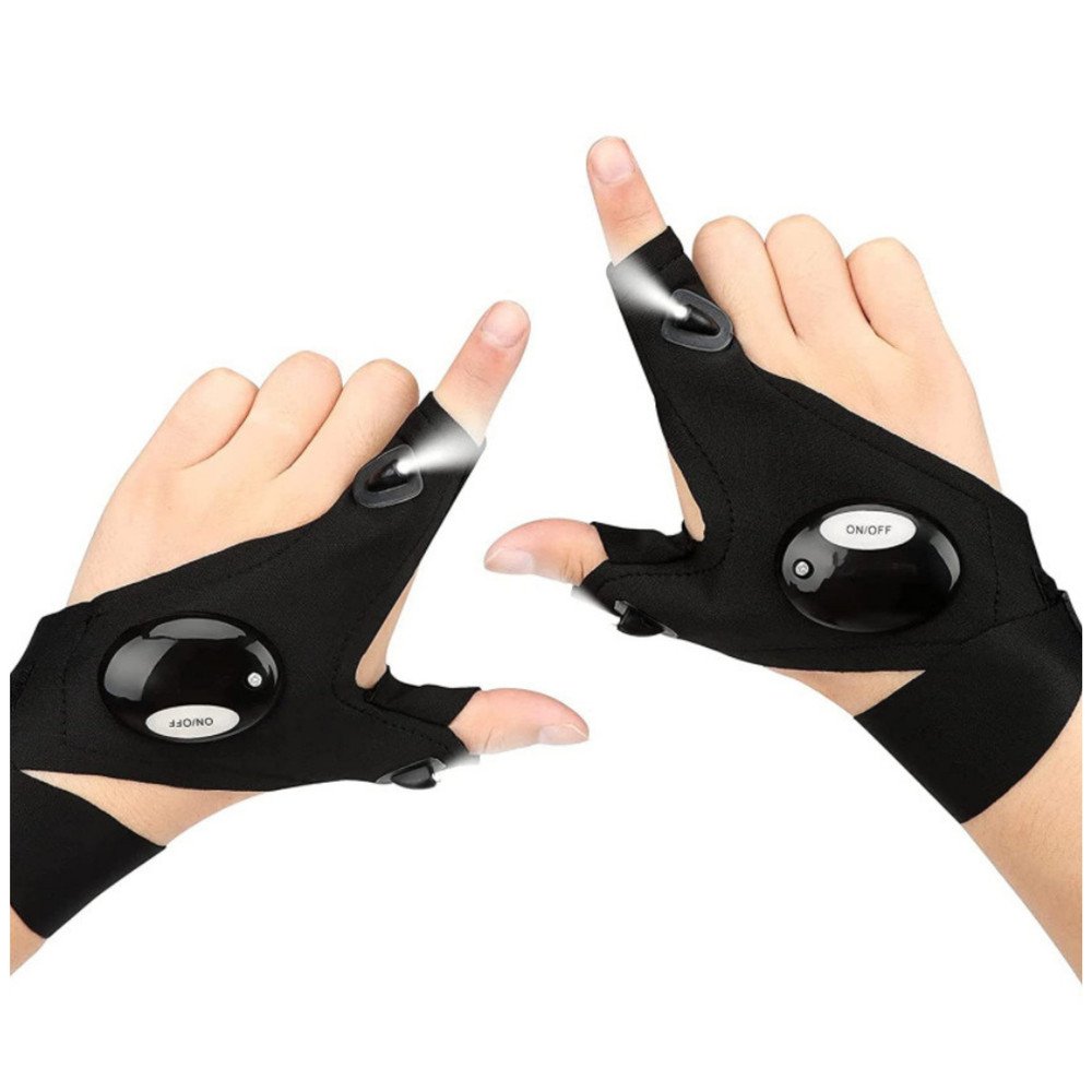 Multifunctional LED Gloves Light Finger Flashlights Universal