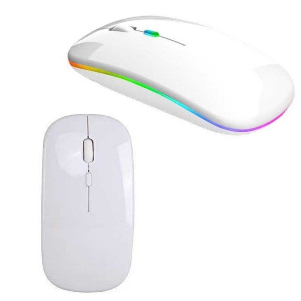 Wireless Mouse Universal Silent Range 10m White