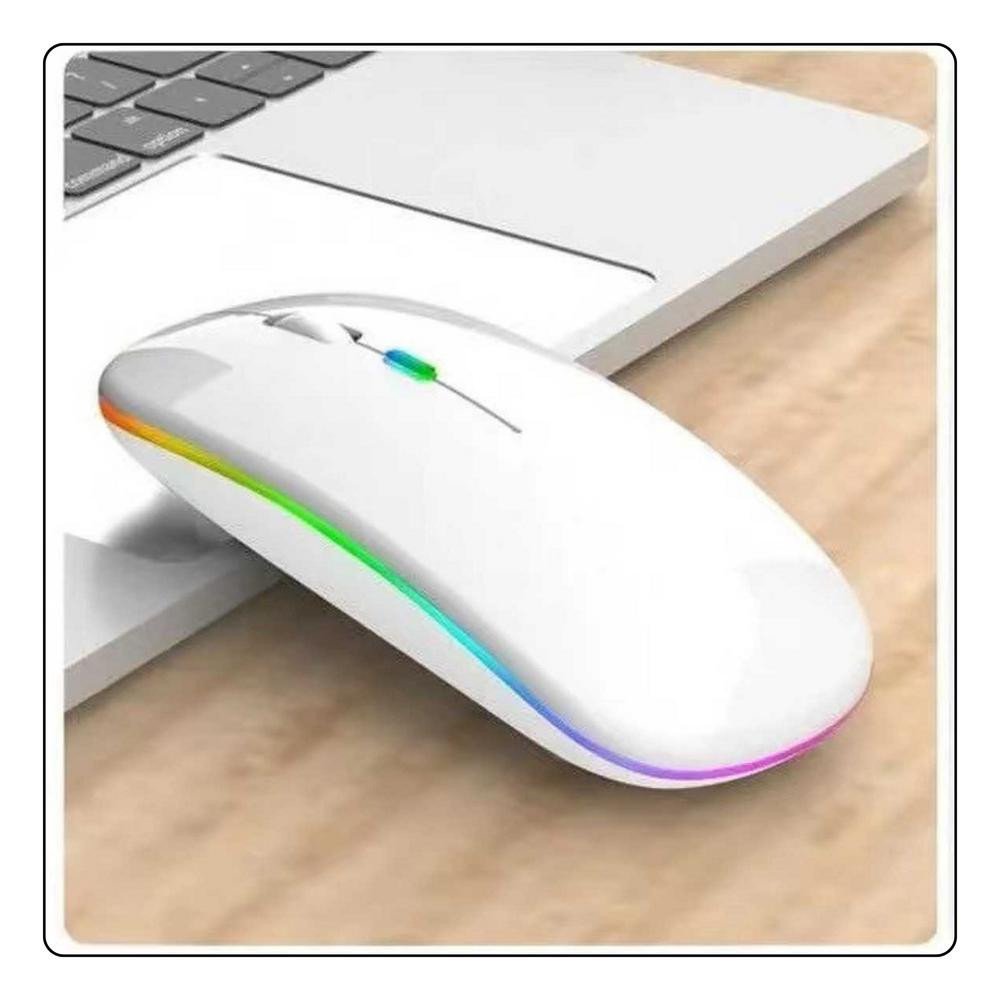 Wireless Mouse Universal Silent Range 10m White