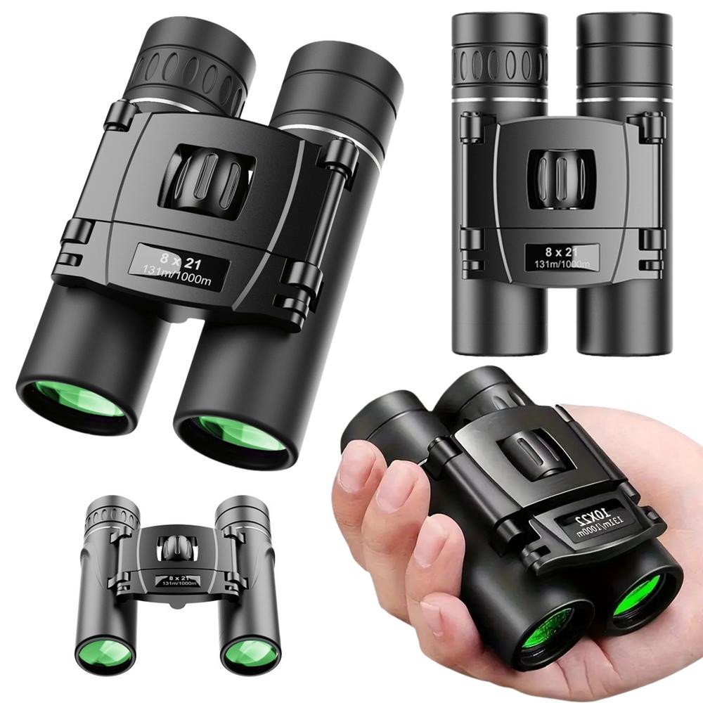 Compact Pocket Binoculars 8x Magnification Case