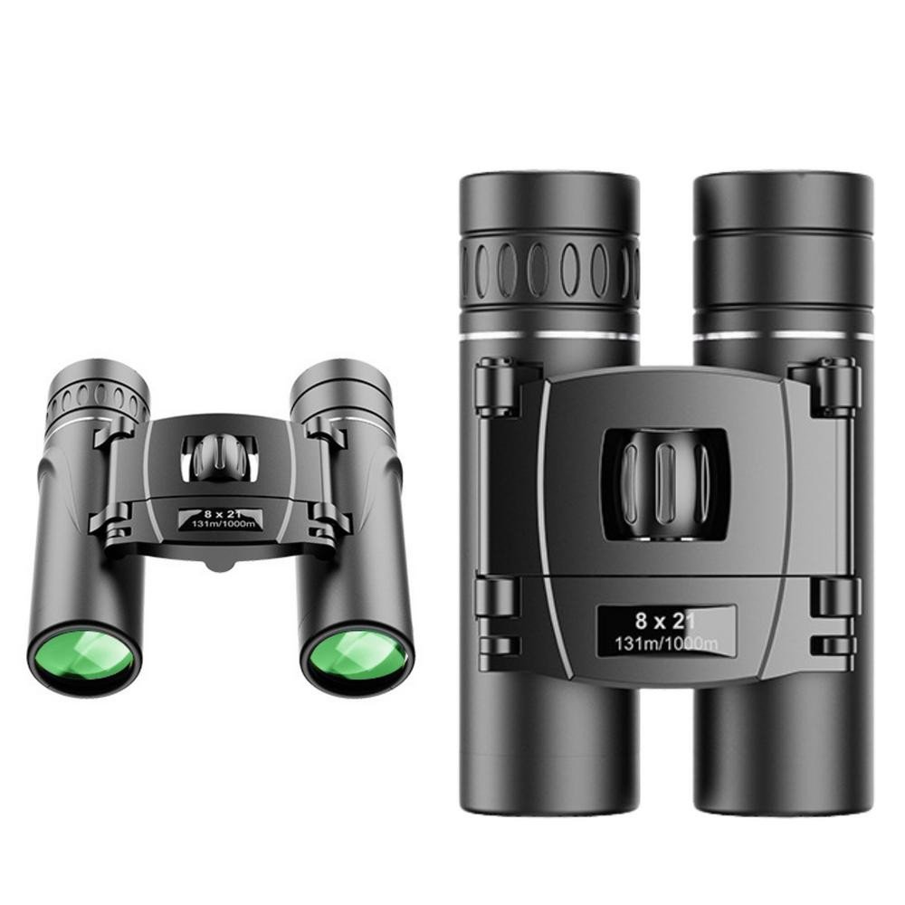 Compact Pocket Binoculars 8x Magnification Case