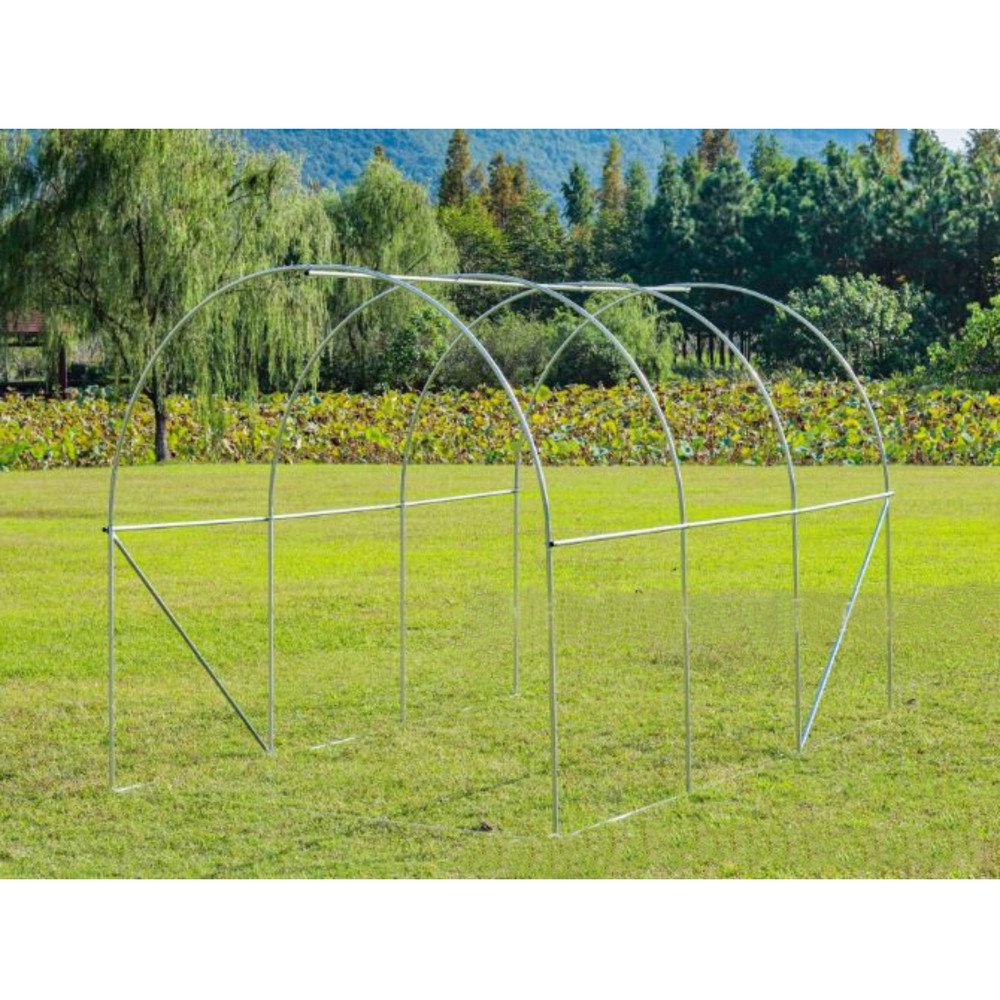 Foil Tunnel Garden Greenhouse 2x3 6m2 Green for Vegetables Frame