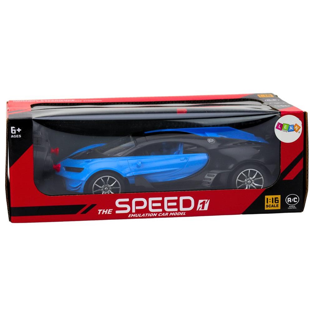 Sports Car Remote Controlled Auto RC Blue 1:16