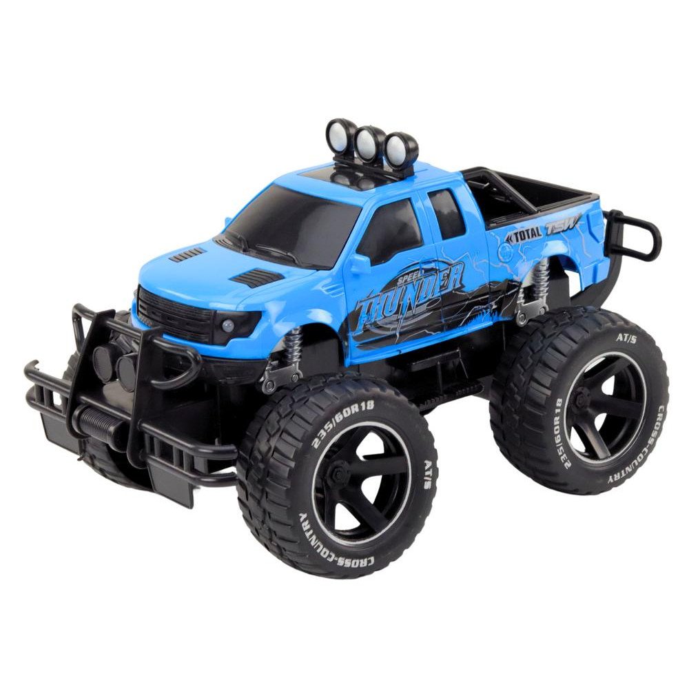 RC off-road car 1:14 27MHz Blue Remote Control Rubber Wheels