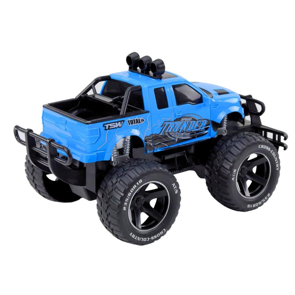 RC off-road car 1:14 27MHz Blue Remote Control Rubber Wheels