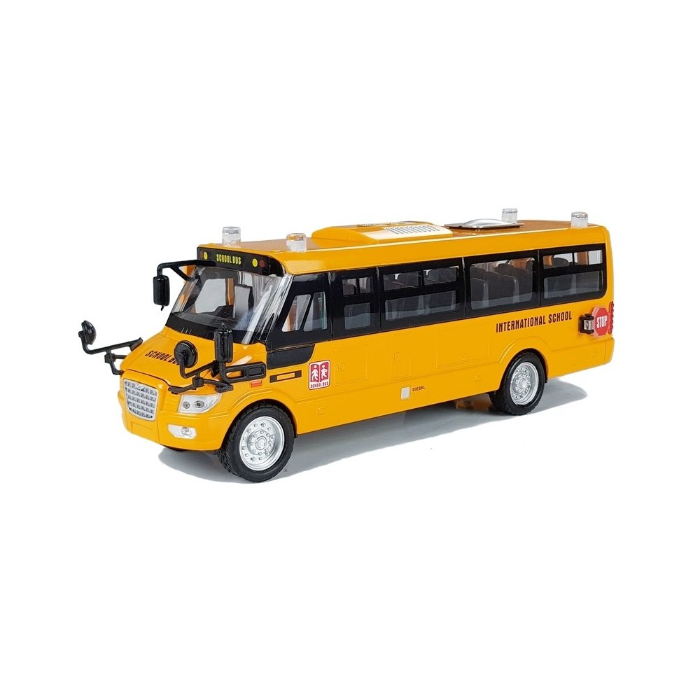 Metal School Bus with friction drive Die Cast Model