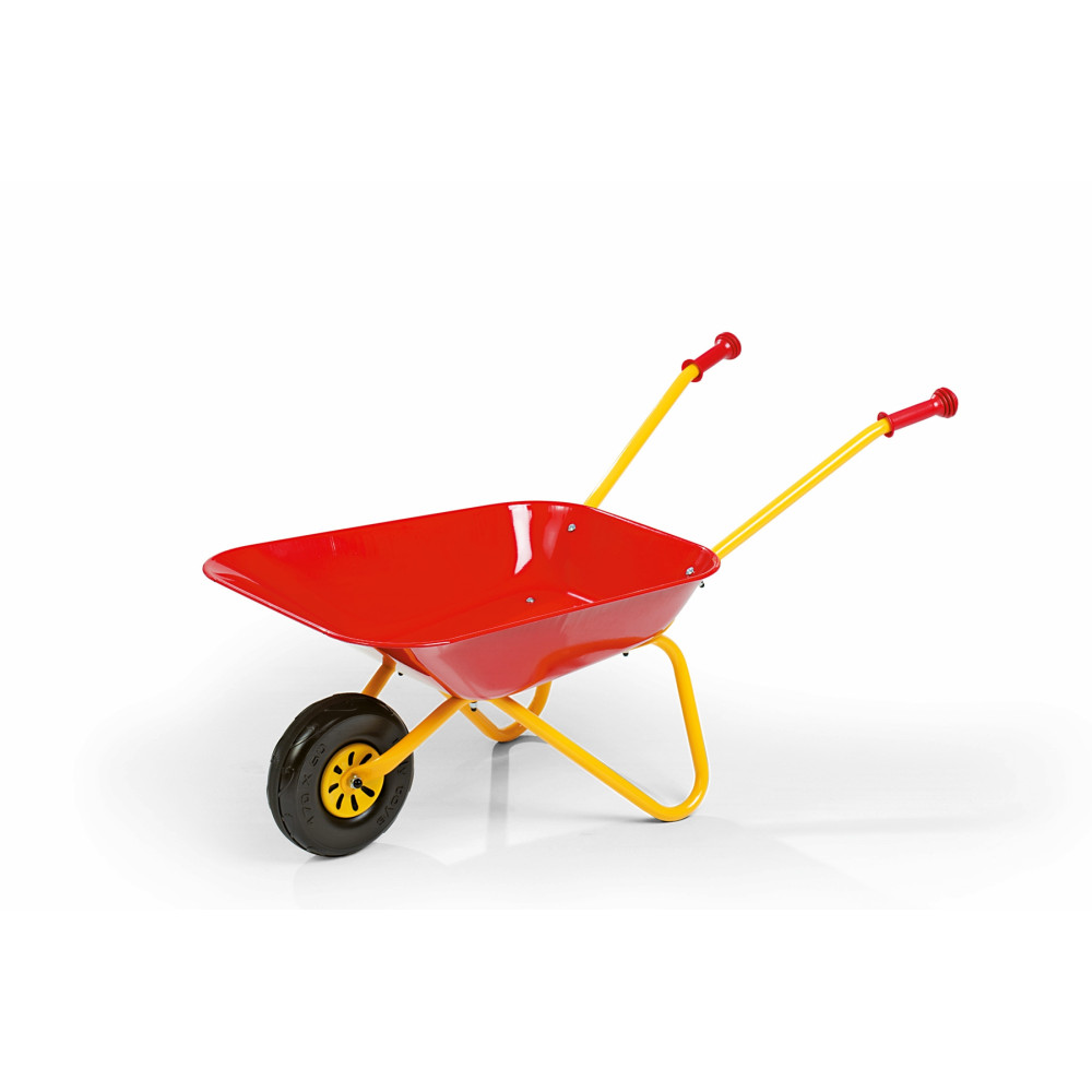 "Rolly Toys" raudonas metalinis vaikiškas vežimėlis-LEKER-e-vaikas