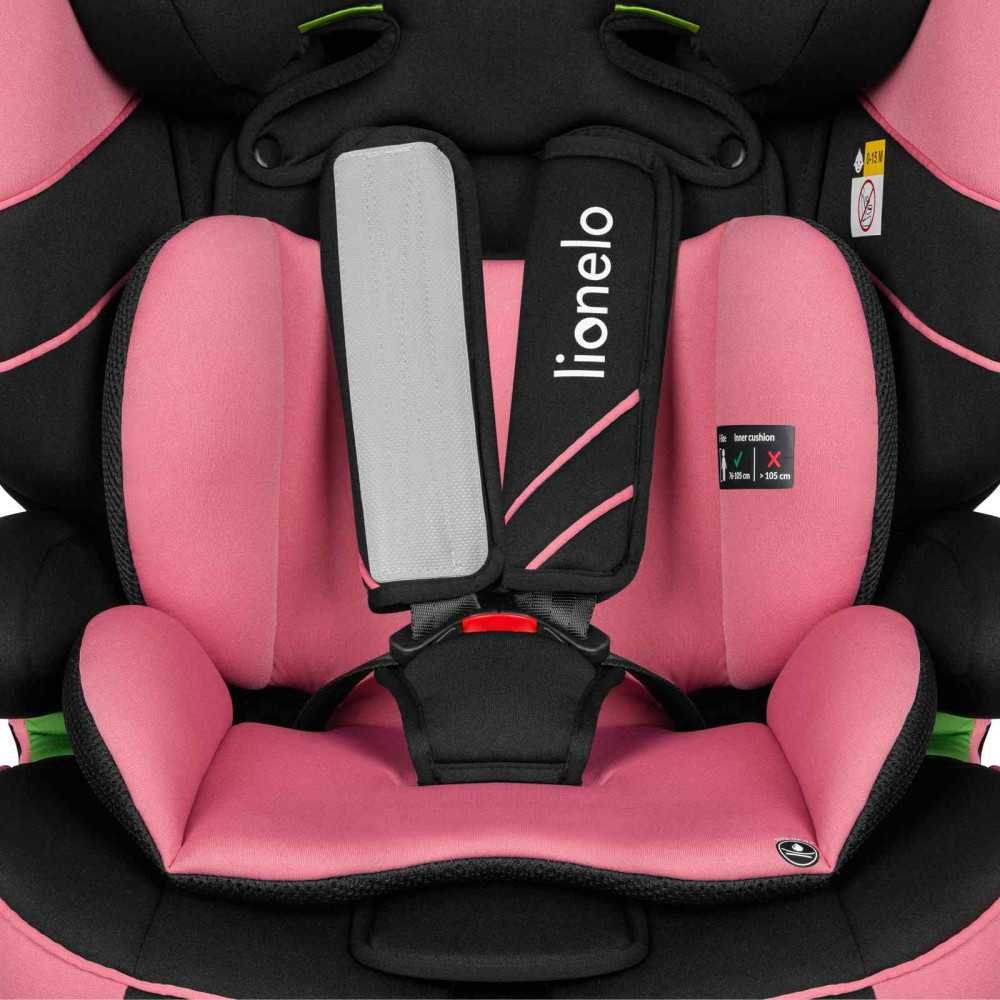 Automobilinė kėdutė Lionelo Levi One i-Size, 9-36 kg, Pink Rose-Automobilinės kėdutės, 9-36 kg, Lionelo automobilinės kėdutės-e-