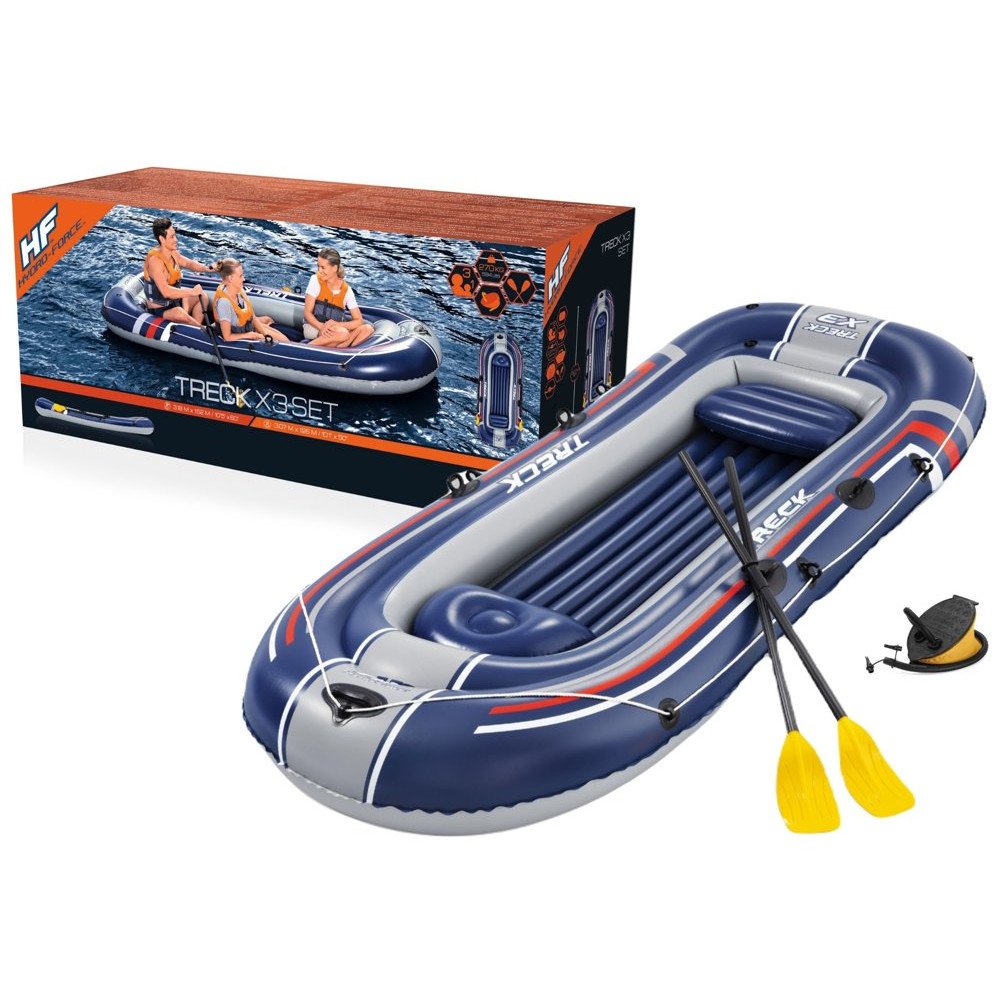 Inflatable dinghy for 4 people 307cm x 126cm Treck X3 Bestway 61110