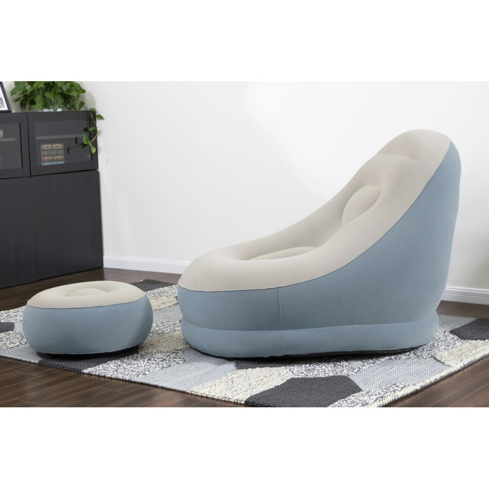 Bestway 75053 inflatable armchair with footrest 122 x 94 x 81 cm