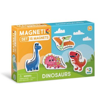 Dodo magnetukų rinkinys Dinozaurai (15 el.)