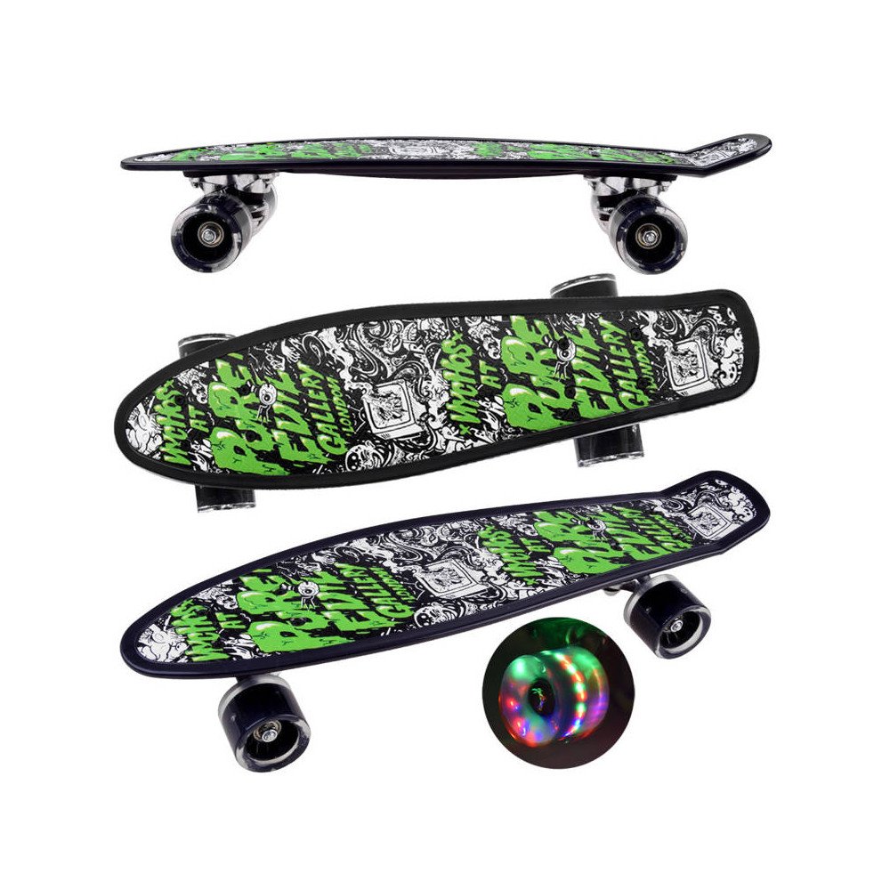 Skateboard 55 cm with luminous LED wheels SP0576