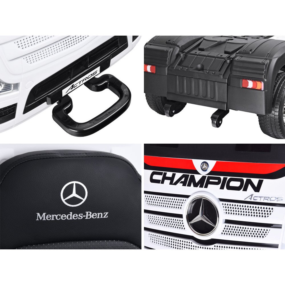 The car is powered by a TIR Mercedes Benz Actros PA0222 battery