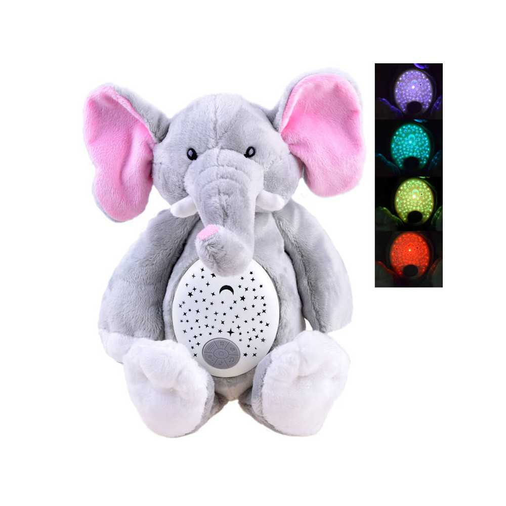 Plush projector Elephant music box ZA3419