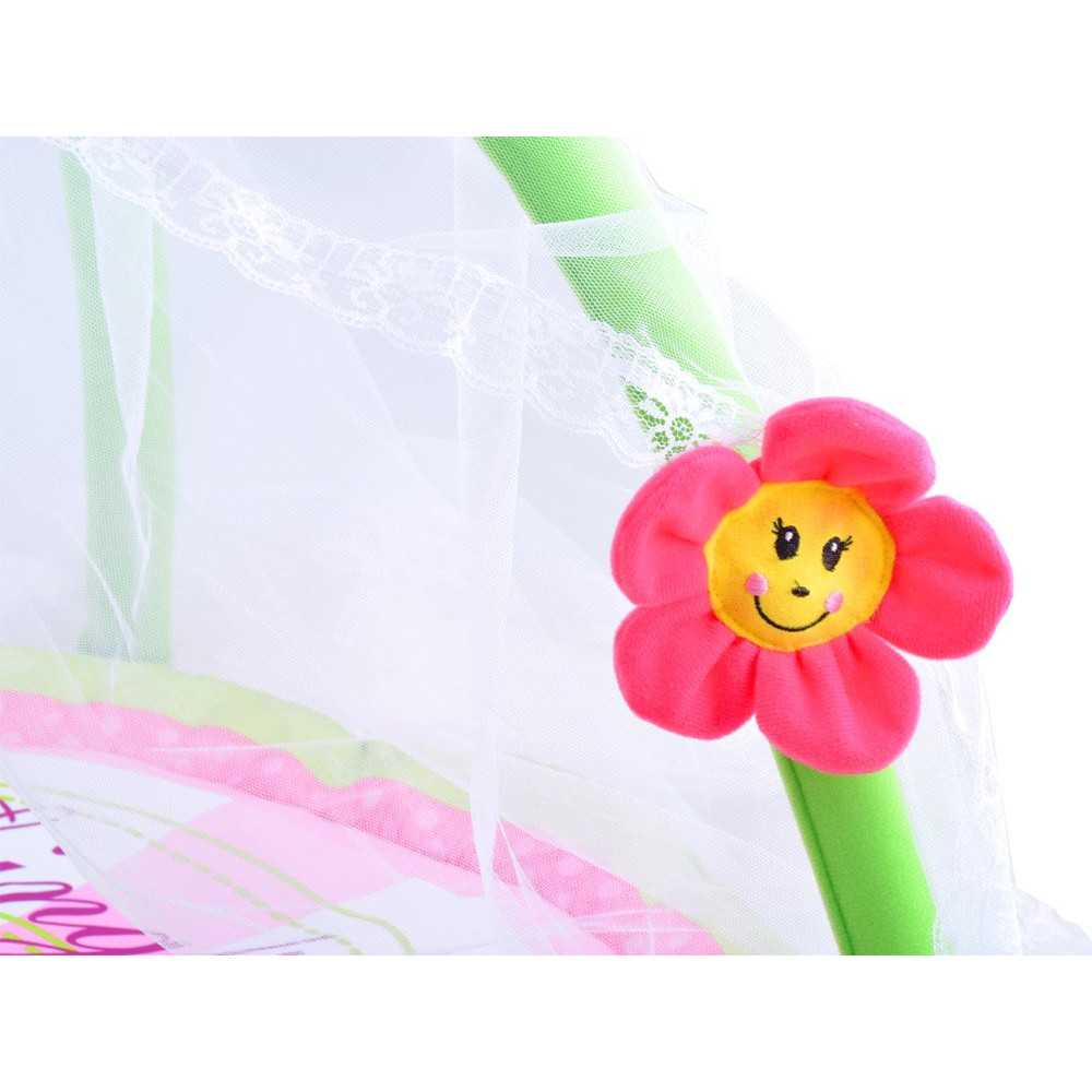 Flower mat with mosquito net for a baby ZA3504