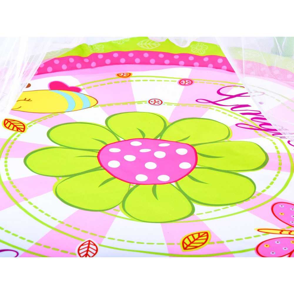 Flower mat with mosquito net for a baby ZA3504