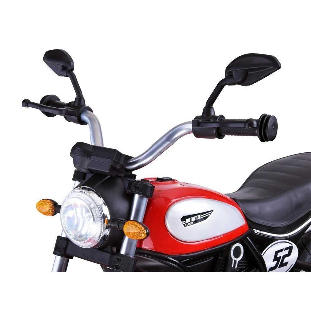 Elektrinis motociklas Street BOB PA0235, Red-Elektromobiliai vaikams, Motociklai-e-vaikas