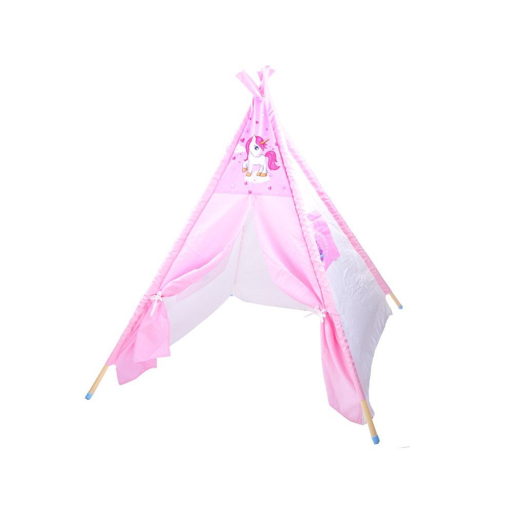 Tent with a pink unicorn wigwam Tipi ZA3555