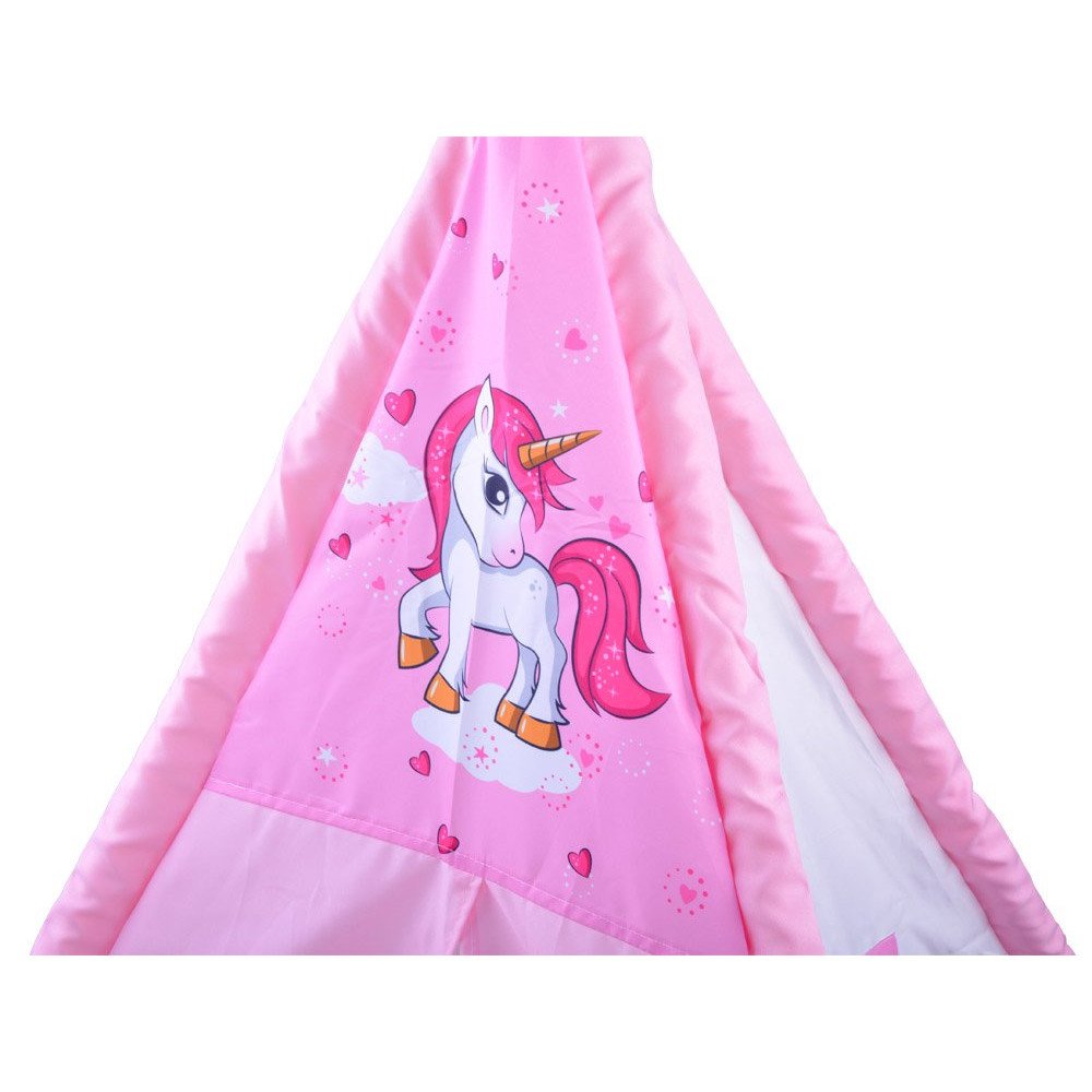 Tent with a pink unicorn wigwam Tipi ZA3555